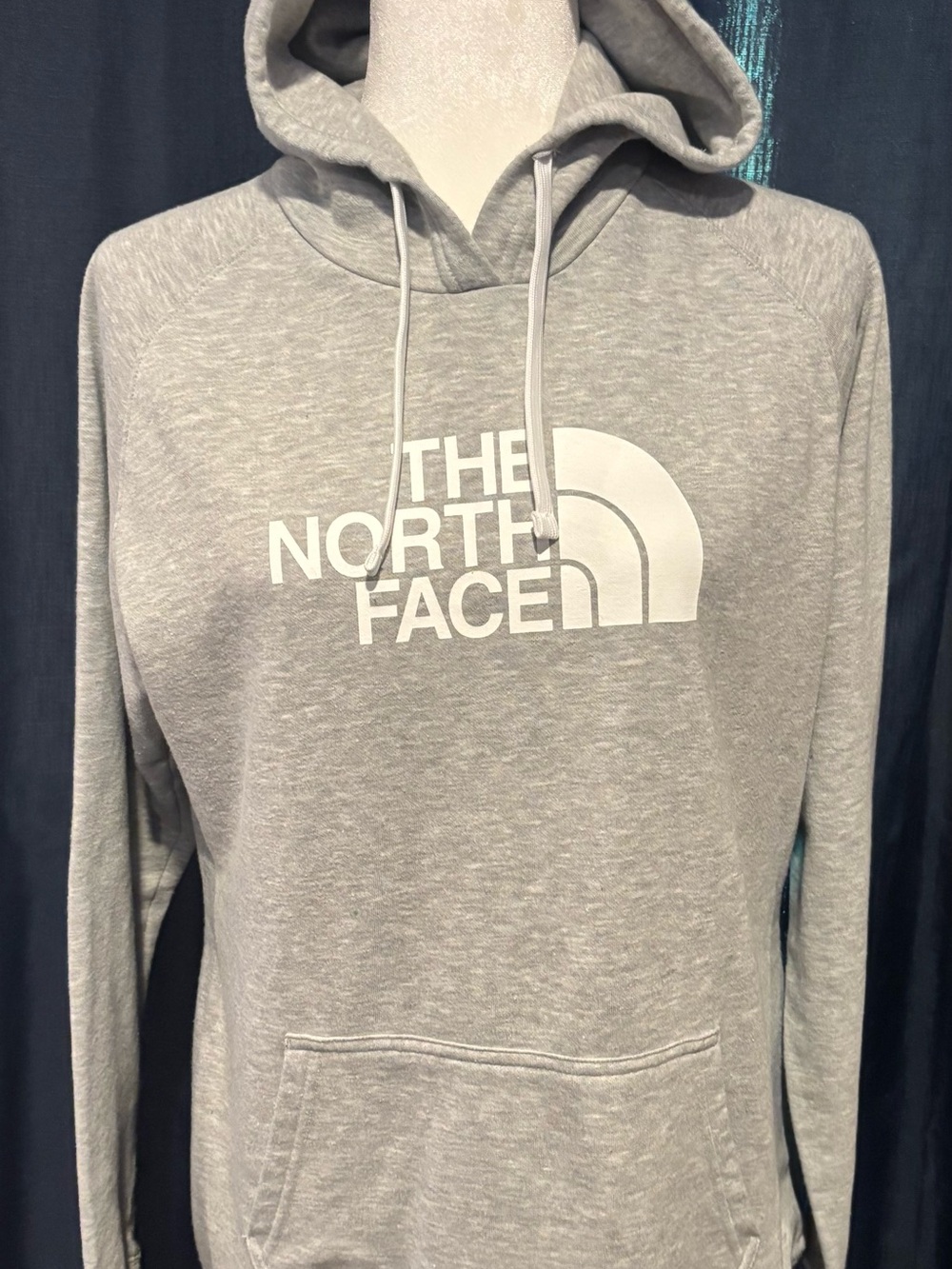 The North Face Light Gray Logo Hoodie